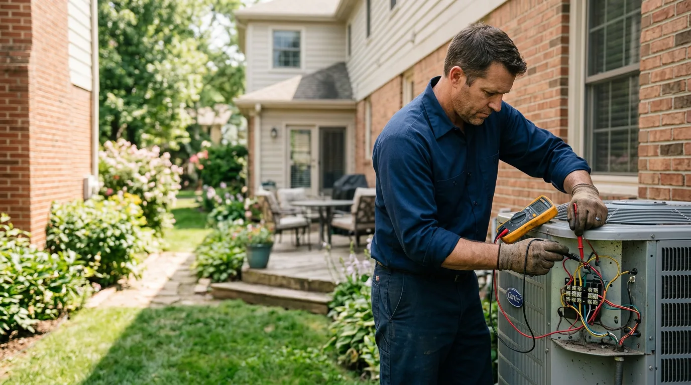 HVAC technician working near Llano, TX